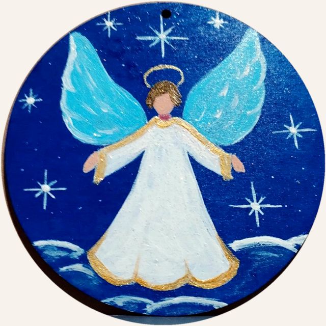 Angioletto: decorazione natalizia dipinta a mano da Artedory
