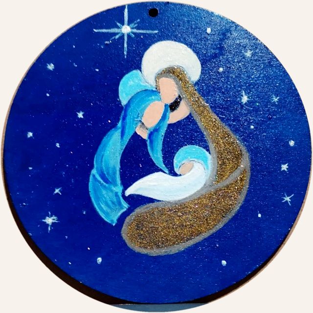 Natività: decorazione natalizia dipinta a mano da Artedory